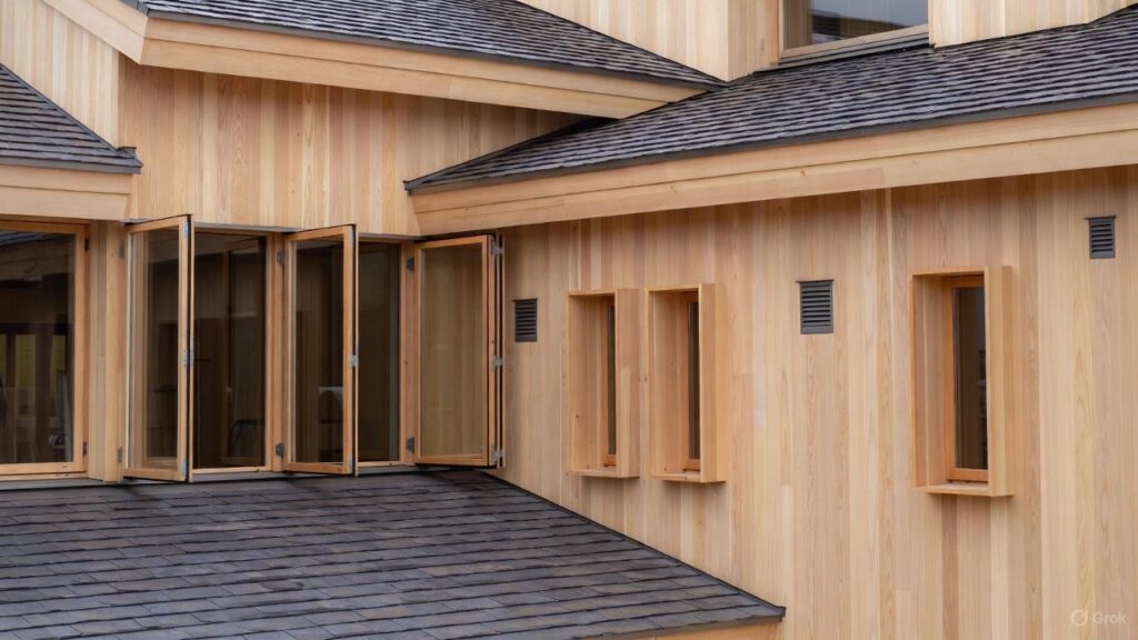 Eksklusif! Detail Desain Fasad Kayu Minimalis Wynyard yang Estetik dan Fungsional